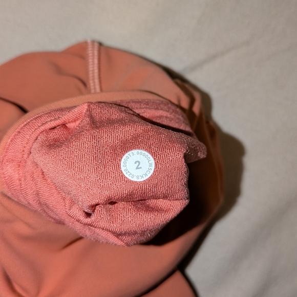 Lululemon Wunder Under High-Rise Orange/Pink Leggings (25") - Size 2 - Picture 6 of 6